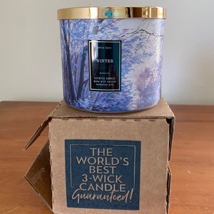 New Bath & Body Works Winter 3-Wick Candle